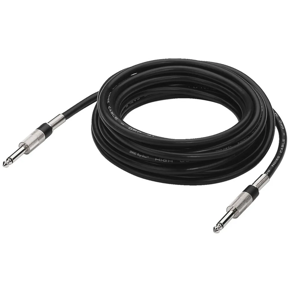 MONACOR Klinkenkabel 6m, mono, 2x 6.3mm Stecker