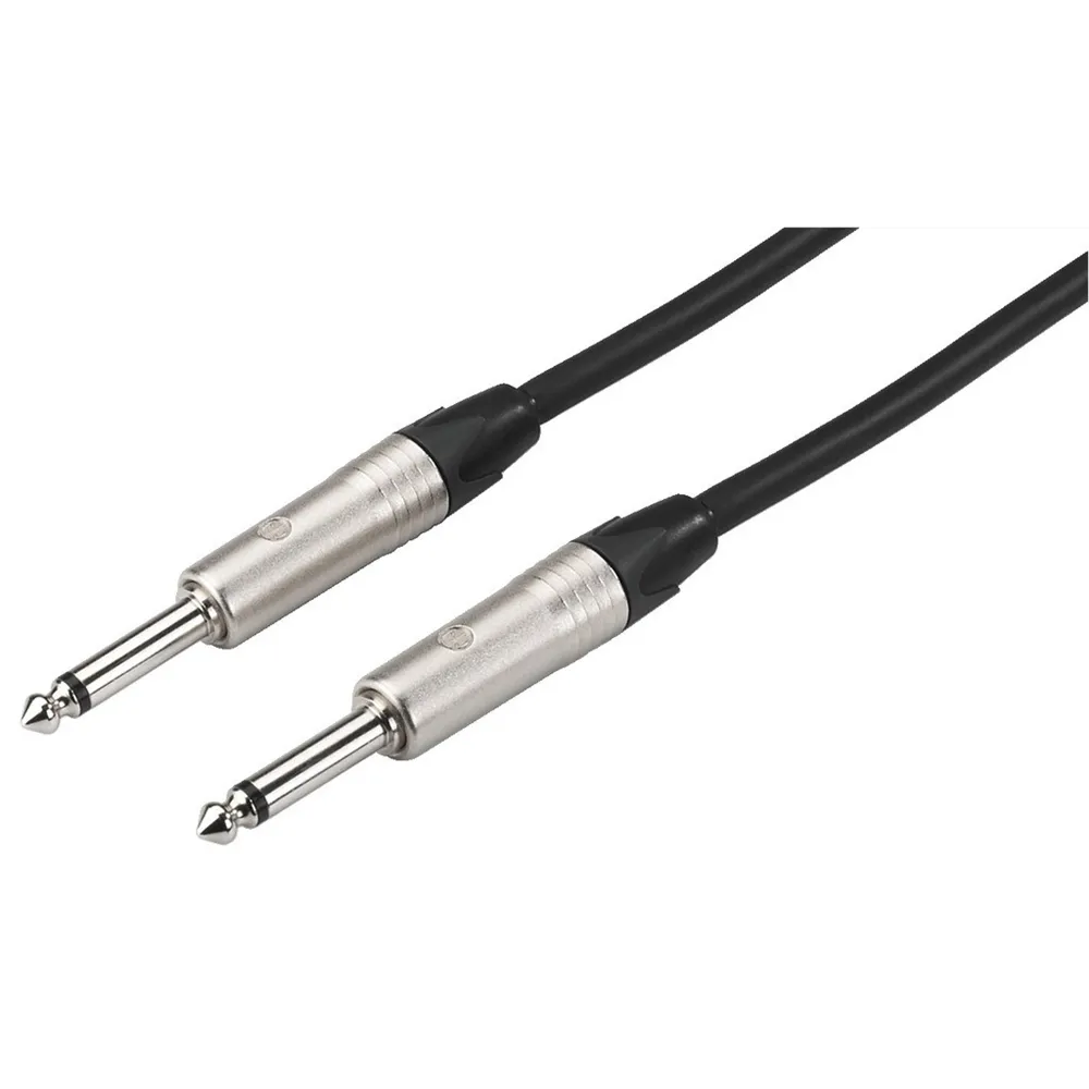 MONACOR Mikrofonkabel, 2x 6.3 Klinkenstecker mono