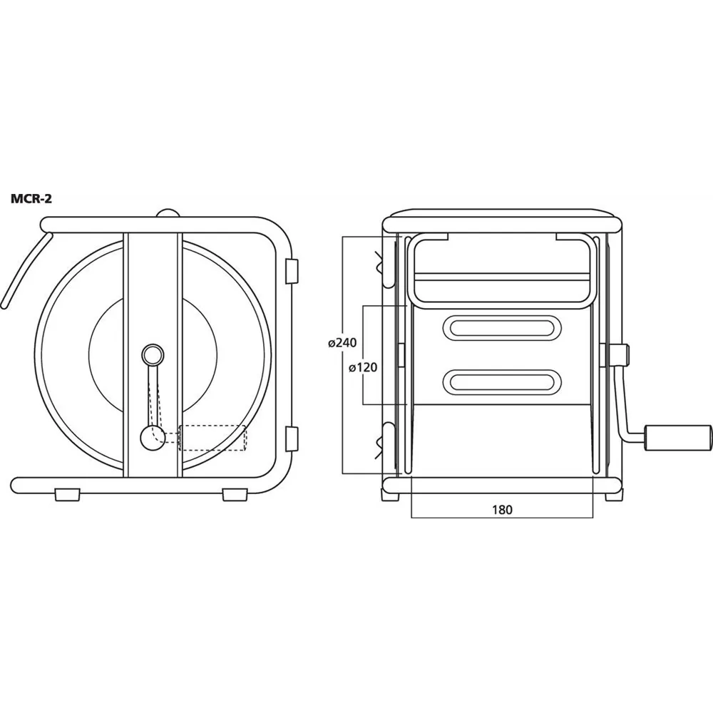 MONACOR Kabeltrommel fuer Kabel bis 50m