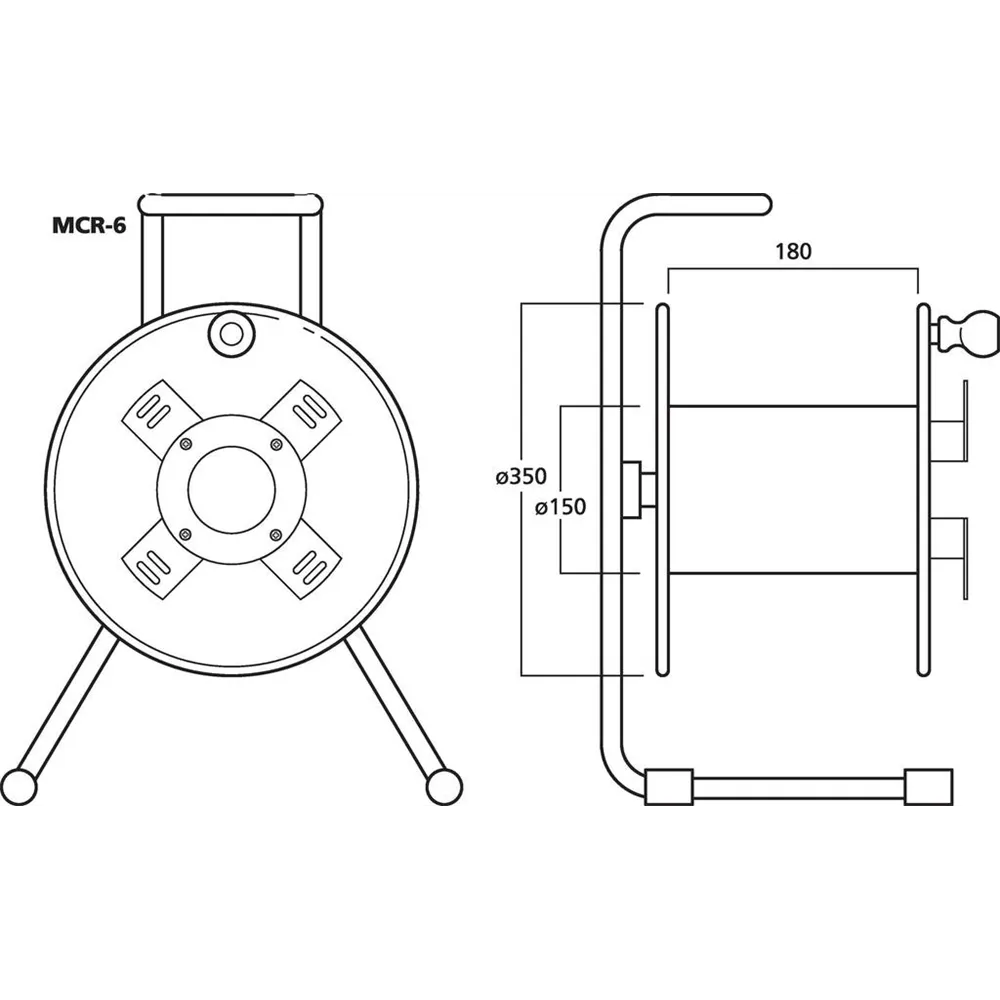 MONACOR Kabeltrommel