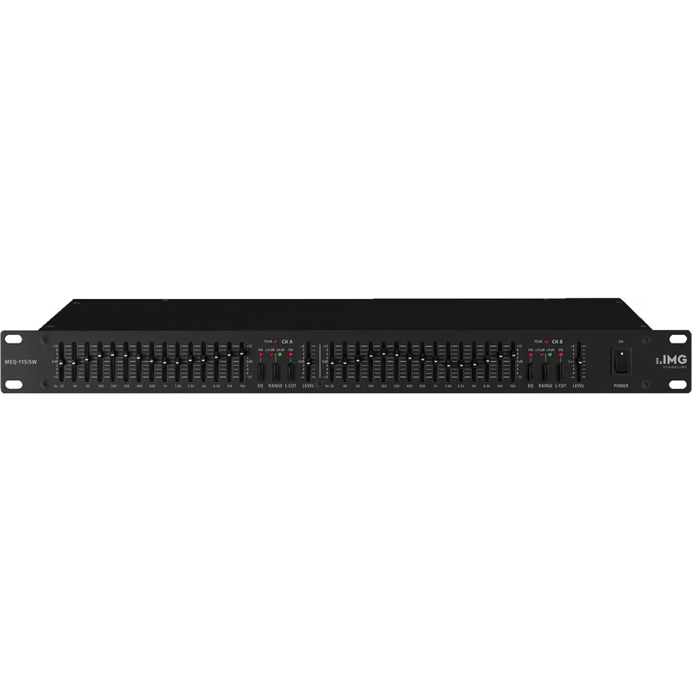 IMG STAGELINE 15x2 Band Equalizer In/Out: 2xXLR/2x6.3mm