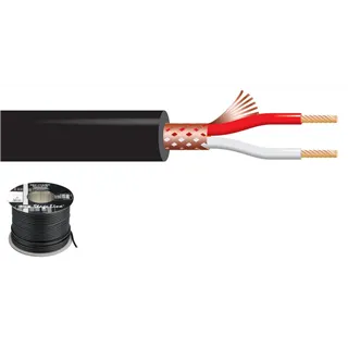 MONACOR Mikrofonkabel 100m d:6mm 2 x 0.22 mm2, 160 pF/m