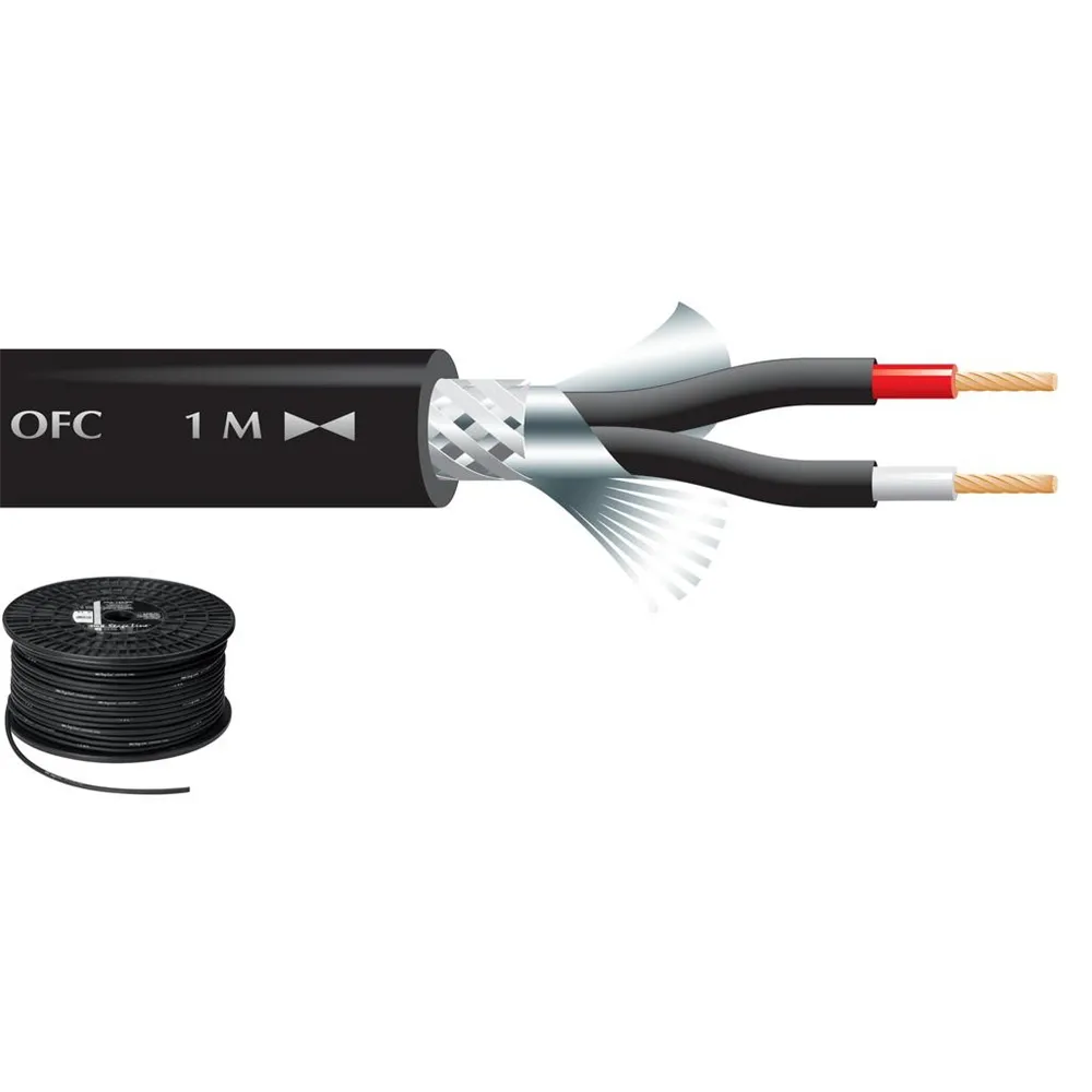 MONACOR Mikrofonkabel 100m d:7mm, 2 x 0,24 mm2, 125 pF/m