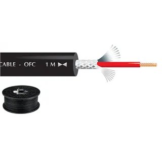 MONACOR Mikrofonkabel 100m d:6.8mm, 1x0.7mm2, 140 pF/m
