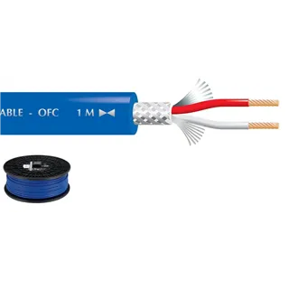 MONACOR Mikrofonkabel 100m d: 6.5mm, 2x0.22mm2, 110 pF/m