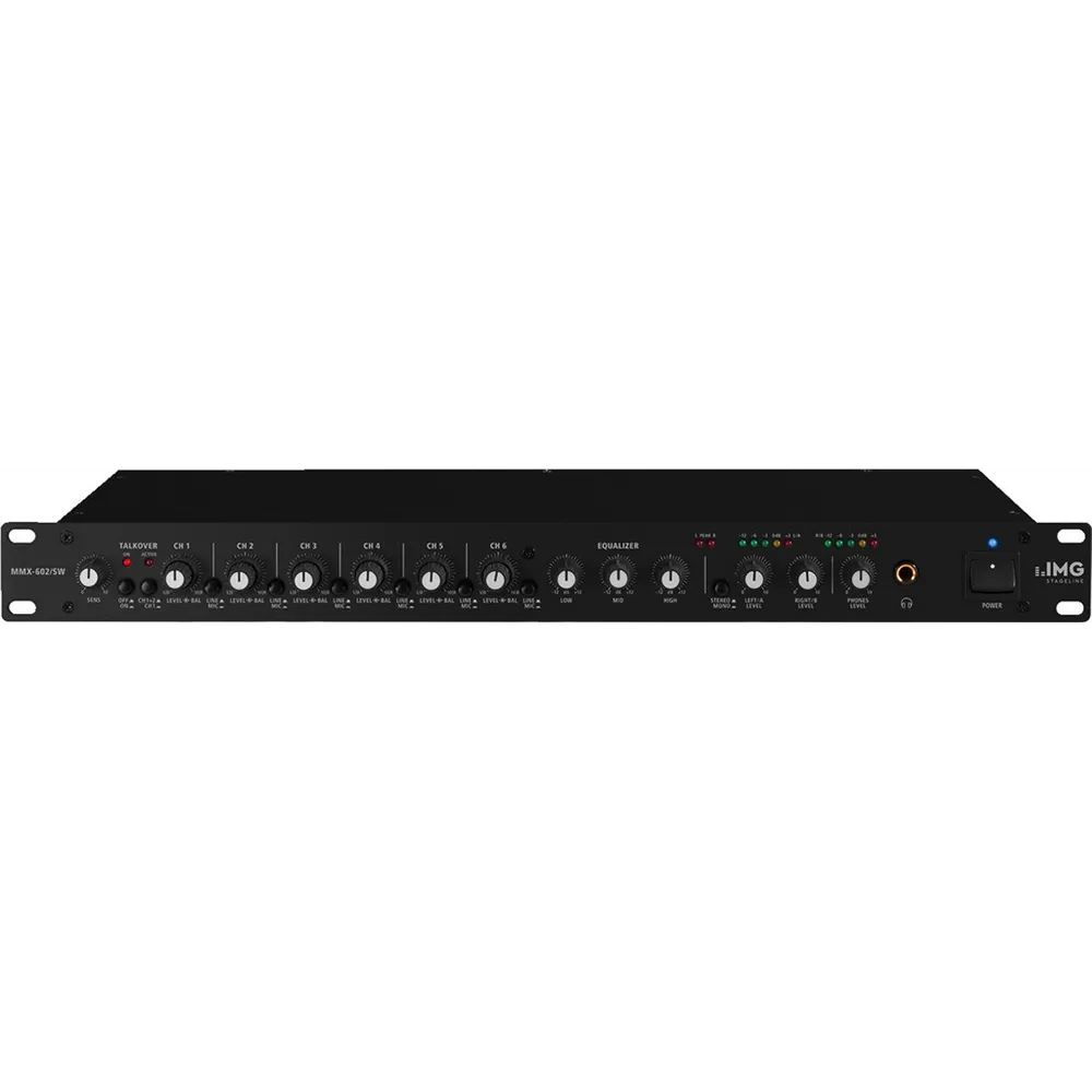 IMG STAGELINE 6-Kanal Mikrofon-Line-Mischer