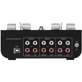 IMG STAGELINE 3 Kanal Stereo-Mischpult Mik Line Phono USB