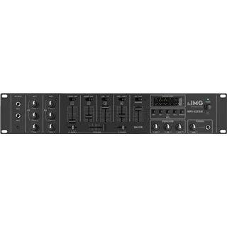 IMG STAGELINE 6-Kanal-Stereo-Audio-Mischer 1xMik 5xAudio 1xPhono