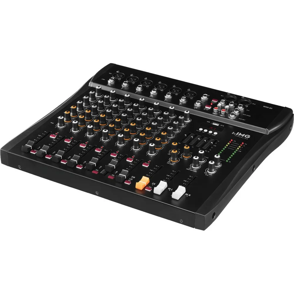 IMG STAGELINE 8-Kanal Audio Mischpult
