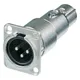 Neutrik NA3MDF - Adapter in D-Form XLR 3-Pol Male auf XLR 3-Pol Female Neutrik®