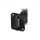 Neutrik D-SUB FEEDTHROUGH 9P BLACK M-F