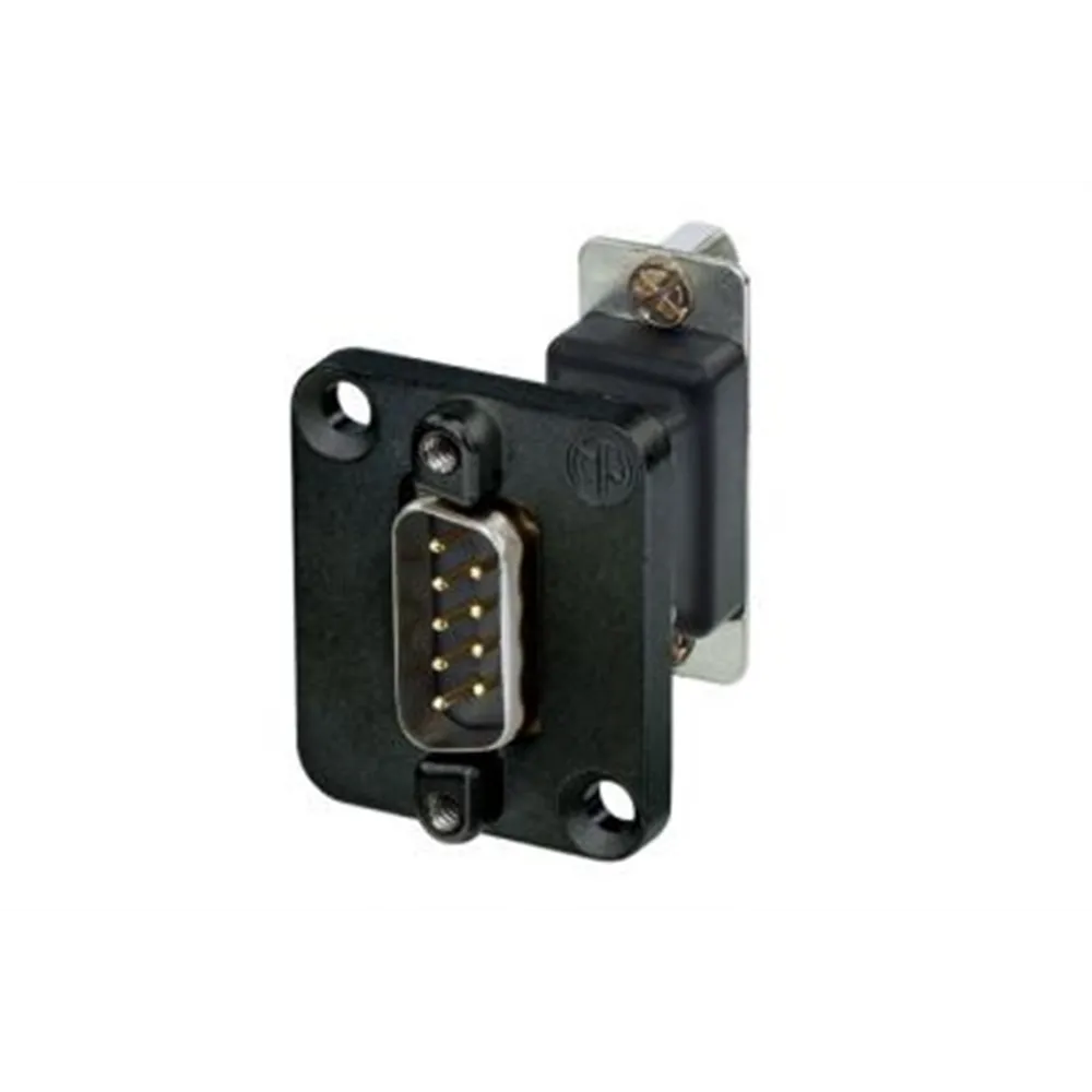 Neutrik D-SUB FEEDTHROUGH 9P BLACK M-F