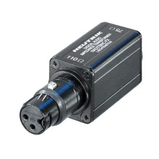 Neutrik AES,EBU - Koppler BNC , XLR Kabelversion female