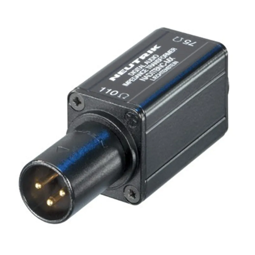 Neutrik AES,EBU - Koppler BNC , XLR Kabelversion male