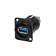 NEUTRIK, Contrik USB FEED THROUGH 3.1, schwarz