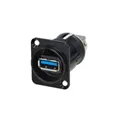 NEUTRIK, Contrik USB FEED THROUGH 3.1, schwarz
