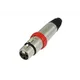 Neutrik XLR-Kupplung, ON/OFF Schalter, Nickel
