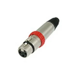 Neutrik XLR-Kupplung, ON/OFF Schalter, Nickel