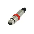 Neutrik XLR-Kupplung, ON/OFF Schalter, Nickel