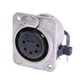 Neutrik Chassisbuchse 5pol. m.3M-Gewinde Inline-Printvers.