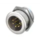 Neutrik Chassisstecker 5pol. NI,GO, robust & wasserdicht