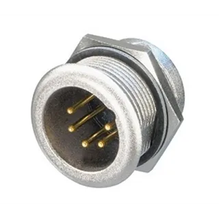 Neutrik Chassisstecker 5pol. NI,GO, robust & wasserdicht