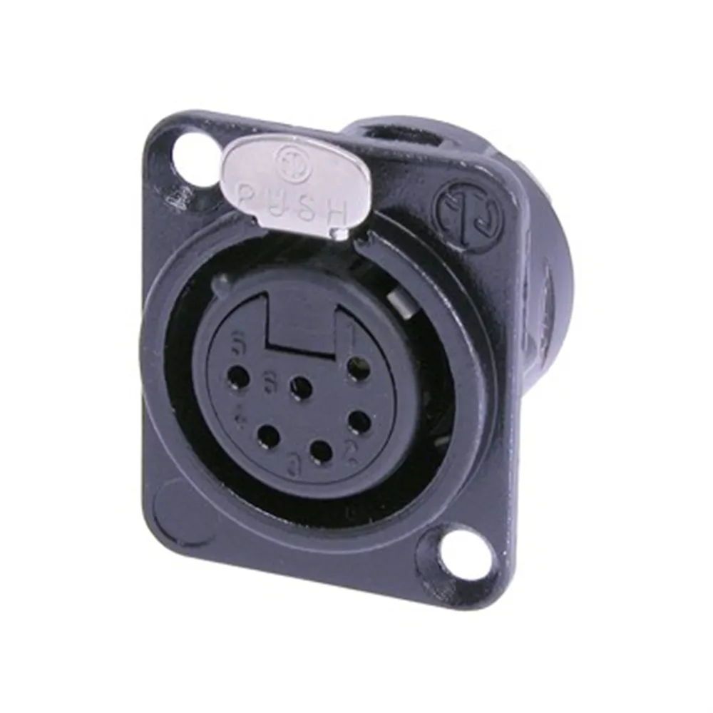 Neutrik Chassisbuchse 6pol. Loetversion neu SW,GO