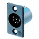 Neutrik Chassisstecker 6polig SW,GO