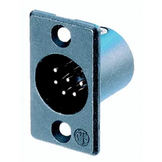 Neutrik Chassisstecker 6polig SW,GO
