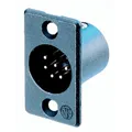 Neutrik Chassisstecker 6polig SW,GO