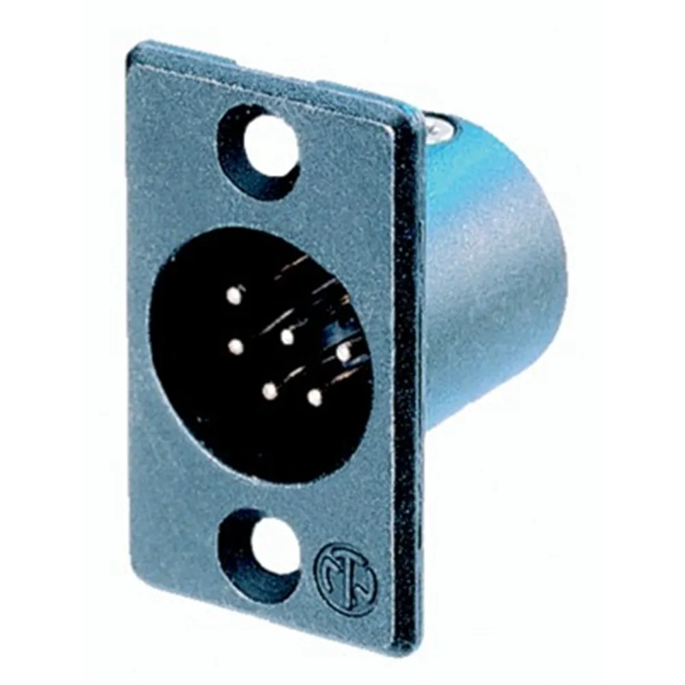 Neutrik Chassisstecker 6polig SW,GO