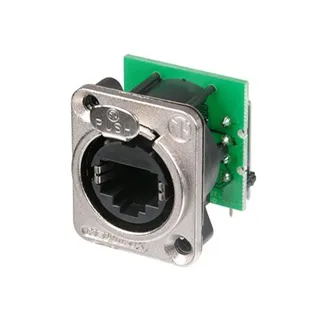 Neutrik etherCON Einbaubuchse CAT5e, D-Serie Nickel
