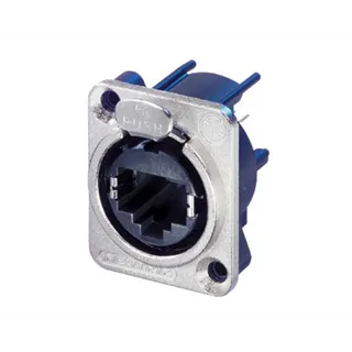 NEUTRIK, Contrik etherCON Einbaubuchse D-Serie Nickel RJ45