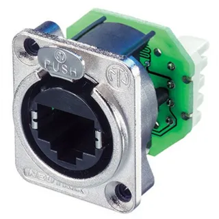 Neutrik etherCON Einbaubuchse RJ45 Metall Nickel, CAT5e