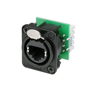 Neutrik etherCON Einbaubuchse RJ45 Metall schwarz CAT5e