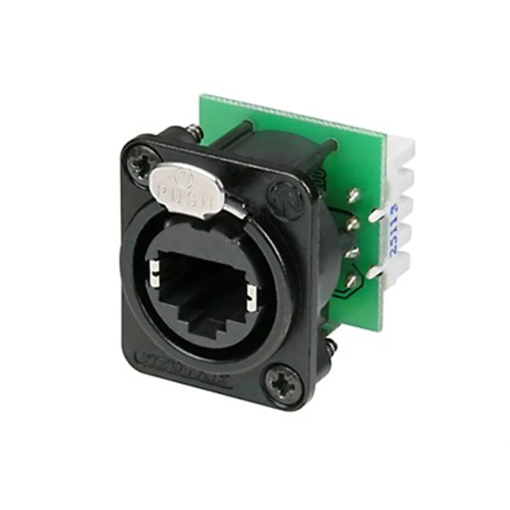 Neutrik etherCON Einbaubuchse RJ45 Metall schwarz CAT5e