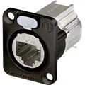 NEUTRIK, Contrik etherCON Einbaubuchse RJ45  schwarz CAT6A IDC