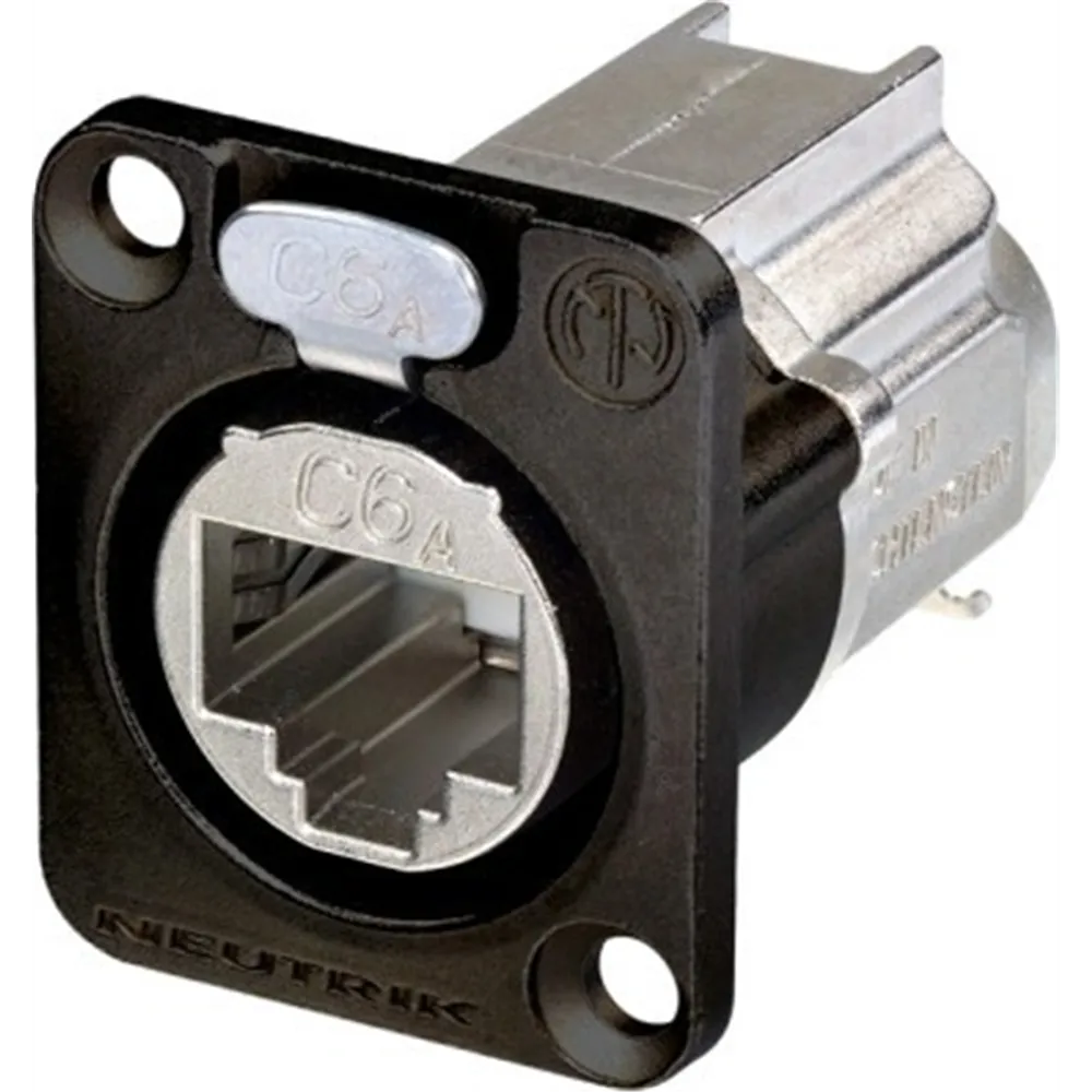 NEUTRIK, Contrik etherCON Einbaubuchse RJ45  schwarz CAT6A IDC