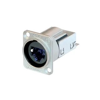 Neutrik etherCON Einbaubuchse CAT6 D-Serie Gehaeuse Ni
