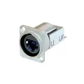 Neutrik etherCON Einbaubuchse CAT6 D-Serie Gehaeuse Ni