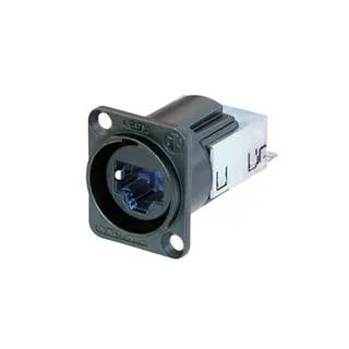 Neutrik etherCON Einbaubuchse CAT6 D-Serie Gehaeuse SW