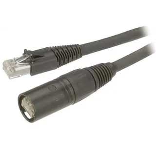Neutrik 2m Patchkabel Etherflex CAT5e, sw, konfekt.