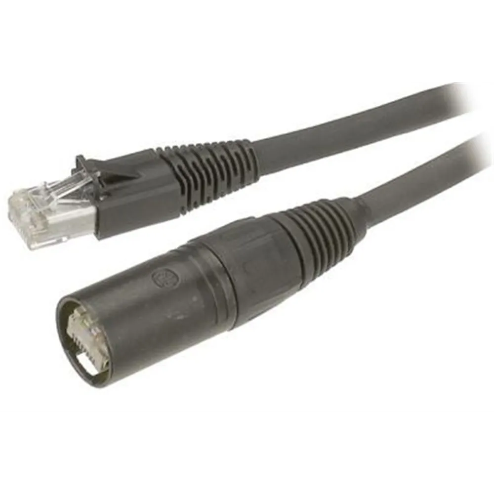 Neutrik 25m Patchkabel Etherflex CAT5e, sw, konfekt.