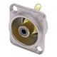 Neutrik Einbaubuchse Cinch D-Serie, nickel, schwarz