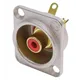 Neutrik Einbaubuchse Cinch D-Serie, nickel, rot