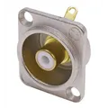 Neutrik Einbaubuchse Cinch D-Serie, nickel, weiss