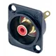 Neutrik Einbaubuchse Cinch D-Serie, schwarz, rot