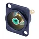 Neutrik Einbaubuchse Cinch D-Serie, schwarz, gruen
