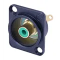 Neutrik Einbaubuchse Cinch D-Serie, schwarz, gruen