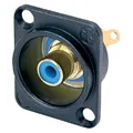 Neutrik Einbaubuchse Cinch D-Serie, schwarz, blau